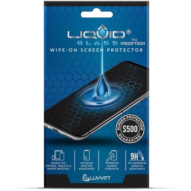 LIQUID GLASS Screen Protector With 500 Coverage Wipe On Scratch and Shatter Resistant Nano Protection for All Phones Tablets and Smart Watches Universal Fit New and Advanced