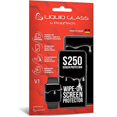 LUVVITT Liquid Glass Screen Protector With 250 Screen Protection Scratch Resistant Wipe On Coating for All Smartphones Tablets Smartwatches Universal