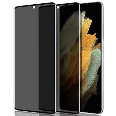 YWXTW 2 Pack for Galaxy S21 Ultra Privacy Screen Protector Tempered Glass AntiSpy 9H Hardness Film for Samsung Galaxy S21 Ultra 68 3D Curved Edge Easy Install Dont Support Fingerprint Unlock