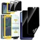 Ferilinso Auto Dust Install 2 Pack Inside Privacy Screen Protector for Samsung Galaxy Z Flip 7 Phone Case Friendly AntiSpy Film with 2 Pack Front Tempered Glass Accessories