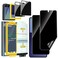 Ferilinso Auto Dust Install 2 Pack Inside Privacy Screen Protector for Samsung Galaxy Z Flip 7 Phone Case Friendly AntiSpy Film with 2 Pack Front Tempered Glass Accessories