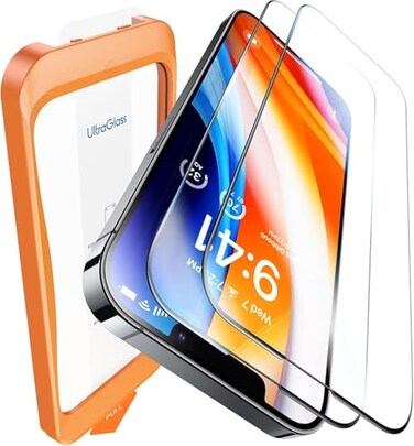 UltraGlass UNBREAK TOP 9H Glass for iPhone 1313 Pro Screen Protector 12FT Military Grade Shatterproof Screen Protector 1313 Pro Tempered Glass Longest Durable Full Edge Coverage 2 Pack