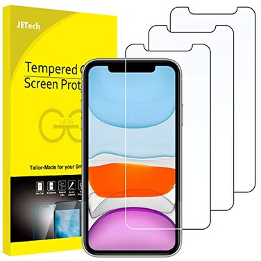 JETech Screen Protector for iPhone 11 and iPhone XR 61Inch Tempered Glass Film 3Pack