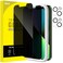 JETech Privacy Screen Protector for iPhone 13 mini 54Inch with Camera Lens Protector AntiSpy Tempered Glass Film Easy Installation Tool 2Pack Each