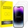 JETech Full Coverage Screen Protector for iPhone 14 Pro 61Inch 9H Tempered Glass Film CaseFriendly HD Clear 3Pack