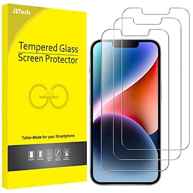 JETech Screen Protector for iPhone 17e 2026 iPhone 16e iPhone 14 Tempered Glass Film 61Inch Display 3Pack