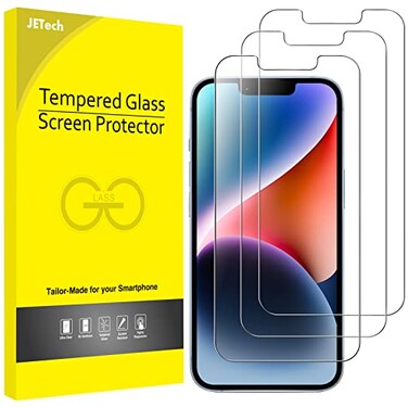 JETech Screen Protector for iPhone 14 Plus 67Inch Tempered Glass Film 3Pack