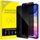 JETech Privacy Full Coverage Screen Protector for iPhone 11XR 61Inch AntiSpy Tempered Glass Film Edge to Edge Protection CaseFriendly 2Pack