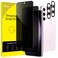 JETech Privacy Screen Protector for Samsung Galaxy S23 S23 Plus 5G 66Inch with Camera Lens Protector AntiSpy Tempered Glass Film Fingerprint ID Compatible 2Pack Each