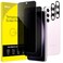 JETech Privacy Screen Protector for Samsung Galaxy S23 S23 Plus 5G 66Inch with Camera Lens Protector AntiSpy Tempered Glass Film Fingerprint ID Compatible 2Pack Each