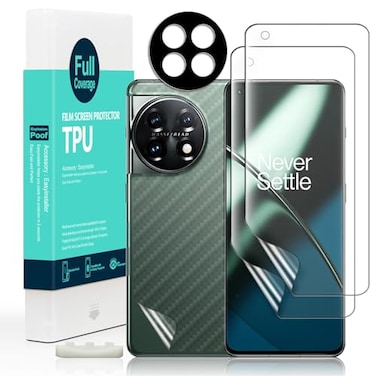 Ibywind Screen Protector For Oneplus 11 5G 672 PackFlexible TPU FilmWith 1Pc Camera Lens Protector1Pc Back FilmBubble FreeEasy to install