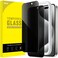 JETech Privacy Screen Protector for iPhone 15 Pro 61Inch AntiSpy Tempered Glass Film with Easy Installation Tool 2Pack