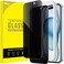 JETech Privacy Screen Protector for iPhone 15 Plus 67Inch AntiSpy Tempered Glass Film with Easy Installation Tool 2Pack