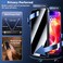 WSKEN for iPhone 15 Pro Max Privacy Screen Protector AutoDust Removal Full Coverage Screen 25D Edge 28 Degree 10s HD Tempered Glass Film with Dust Clean Installing House 2023 5G 67inch 2 Pack