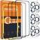 QHOHQ for iPhone 16 Pro Max Screen Protector with Camera Lens Protector Military Grade Shatterproof Top 9H Tempered Glass Full Edge Coverage Ultra Durable with Installation Tool 33 Pack