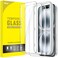 JETech Screen Protector for iPhone 16 61Inch Tempered Glass Film with Easy Installation Tool CaseFriendly HD Clear 3Pack