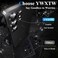 YWXTW Camera Lens Protector for Samsung Galaxy S25 Ultra 5X Stronger Individual Metal Ring Tempered Glass Camera Screen Protector for S25 Ultra Accessories Anti Scratch 1 Set Titanium Black