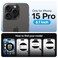 TAURI 4 in 1 for iPhone 15 Pro Screen Protector 3 Pack Tempered Glass Film 1 Dust Free Easy Installation Tool 9H Hardness Bubble Free Microcurved Edges HD Screen Protector for 15 Pro