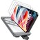 TAURI 4 in 1 for iPhone 15 Screen Protector 3 Pack Tempered Glass Film 1 Dust Free Easy Installation Tool 9H Hardness Bubble Free Microcurved Edges HD Screen Protector for 15