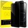 JETech Privacy Full Coverage Screen Protector for iPhone 17e 2026 iPhone 16e AntiSpy Tempered Glass Film Edge to Edge Protection CaseFriendly 61Inch Display 2Pack
