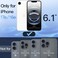 JETech Privacy Full Coverage Screen Protector for iPhone 17e 2026 iPhone 16e AntiSpy Tempered Glass Film Edge to Edge Protection CaseFriendly 61Inch Display 2Pack