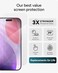 ZAGG Glass Screen Protector for iPhone 17 Pro 3X Stronger Impact Shatter Protection Scratch SmudgeResistant iPhone Tempered Glass InvisibleShield Easy PerfectFit Install