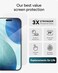 ZAGG Glass Screen Protector for iPhone 173X Stronger Impact Shatter Protection Scratch SmudgeResistant iPhone Tempered Glass InvisibleShield Easy PerfectFit Install