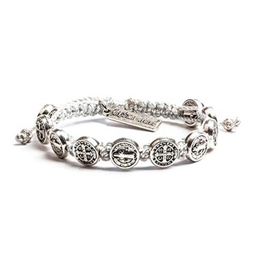 My Saint My Hero Benedictine Blessing Bracelet SilverSilver