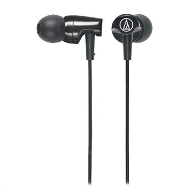 Audio-Technica AudioTechnica ATHCLR100iSBK SonicFuel InEar Headphones with InLine Microphone Control Black