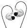 H HIFIHEAR CCA C10 Five Drivers Hybrid in Ear Monitors in Each SideHiFi 4BA 1DD High Resolution EarphonesEarbuds with 35mm Gold Plated Plug Detachable Cable 2pin 075mm Wired EarbudsBlack Without mic