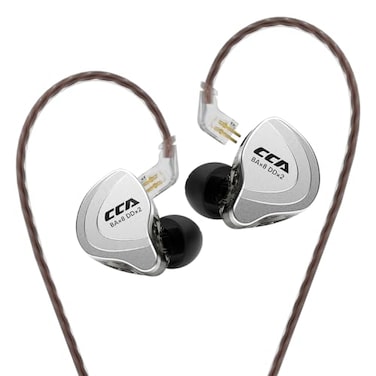 H HIFIHEAR CCA C10 Five Drivers Hybrid in Ear Monitors in Each SideHiFi 4BA 1DD High Resolution EarphonesEarbuds with 35mm Gold Plated Plug Detachable Cable 2pin 075mm Wired EarbudsBlack Without mic