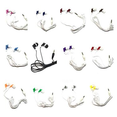 TFD Supplies Wholesale Bulk Earbuds Headphones 100 Pack for iPhone Android MP3 Player Mixed Colors