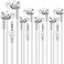 Yoley Bulk Earbuds Headphones 100 Pack for School Classroom Kids Wholesale Durable Wired Earphones Class Set to Students Teens and Adult White