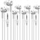 Yoley Bulk Earbuds Headphones 100 Pack for School Classroom Kids Wholesale Durable Wired Earphones Class Set to Students Teens and Adult White