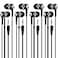Yoley Bulk Earbuds Headphones 100 Pack for School Classroom Kids Wholesale Durable Wired Earphones Class Set to Students Teens and Adult Black