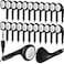Kanayu 100 Pack Earbuds Bulk Earphones for Classroom Student Wired Earbuds Headphones Without Mic Earphones Bulk for Adults School Library Laptop Individually Bagged Black