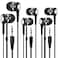 Yoley Bulk Earbuds Headphones 50 Pack for School Classroom Kids Wholesale Durable Wired Earphones Class Set to Students Teens and Adult Black