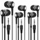 Yoley Bulk Earbuds Headphones 50 Pack for School Classroom Kids Wholesale Durable Wired Earphones Class Set to Students Teens and Adult Black