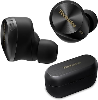 Technics Premium HiFi True Wireless Bluetooth Earbuds with Advanced Noise Cancelling 3 Device Multipoint Connectivity HiRes Audio Enhanced Calling Wireless Earbuds EAHAZ80K Black