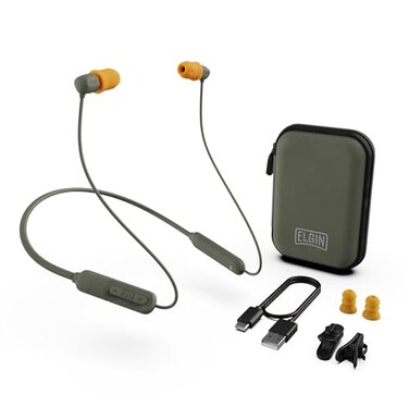 Elgin Discord Gen 3 Bluetooth Earplug Earbuds OSHA Compliant Wireless inEar Headphones 31dB NRR ANSI Noise Isolation Dynamic 8mm Driver USBC Charging 14Hour Playback