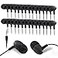 Wensdo Wholesale School Earbuds Headphones 100 Pack Bulk Earphones for Classroom Students Kids Teens Children Gift and AdultHY400 Black