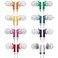 CN-Outlet CNOutlet Wholesale Kids Bulk Earbuds Headphones 200 Pack Multi Colored Individually Bagged Disposable Earphones Perfect for School Classroom Libraries Students