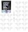 JustJamz Pearl White Bulk Headphones 100 Pack Wired Earbuds Bulk for Classroom Schools and Students Disposable Ear Buds for Kids and Adults 35mm Jack Comfortable Fit TangleFree Design