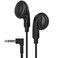 Maeline Bulk Earphones with 35 mm Headphone Plug 100 Pack Wholesale Bundle Black