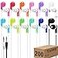 Yoley 200 Packs Classroom Earbuds Bulk Headphones for Kids School Students Children Wholesale Class Set Durable Earphones Individually Bagged 200 Mixed