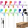 Yoley 200 Packs Classroom Earbuds Bulk Headphones for Kids School Students Children Wholesale Class Set Durable Earphones Individually Bagged 200 Mixed