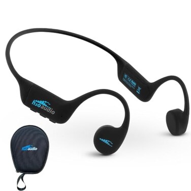 H2O Audio TRI 2 Multisport Waterproof Bone Conduction Open Ear Headphones Bluetooth 53 for Running and Cycling MP3 Mode for Swimming 8GB Memory 85Hour Battery Black