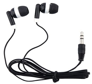 Wjjitan Wholesale Bulk Earbuds Headphones 100 Pack Individually Bagged Earphones for Schools Classroom Students Libraries Hospitals Museums