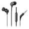 Motorola Sound Motorola Earbuds 3S Wired Earbuds with Microphone Corded inEar Headphones Comfortable Lightweight Silicone Ear Buds NonTangle Flat Cable 94mm Drivers Clear Bass Sound Black