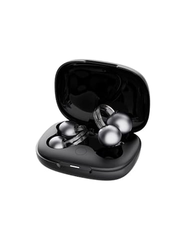mojawa StarClip OpenEar Wireless Bluetooth Headphones ClipOn Earbuds 4D Panoramic Sound Clear Calls Lightweight Secure Fit IP54 WaterResistant Ear Grips for Workout and Daily Use Black